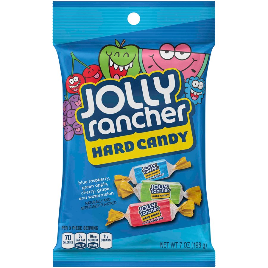 JOLLY RANCHER PEG ASSORTED 7OZ