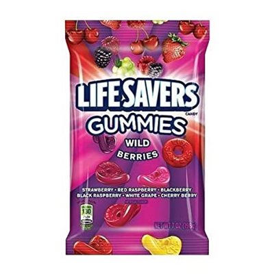 LIFESAVERS GUMMIES PEG WILD BERRY 7OZ