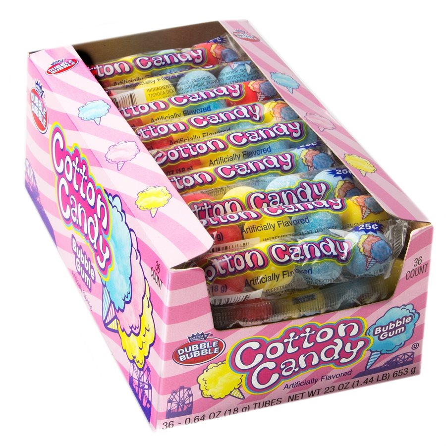 DUBBLE BUBBLE COTTON CANDY .25 36CT