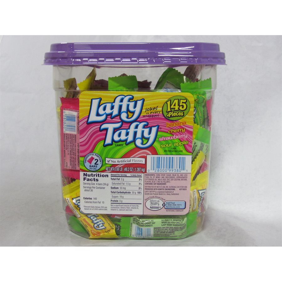 LAFFY TAFFY TUB ASSORTED 145CT