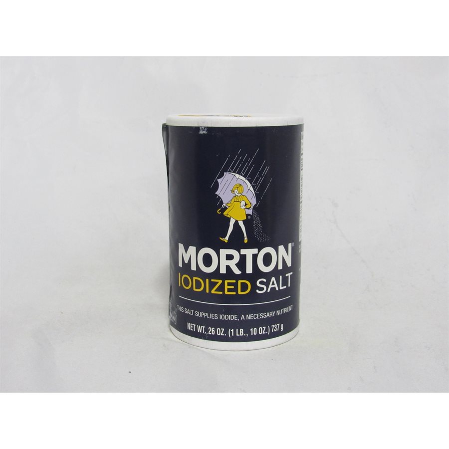 MORTON IODIZED SALT 26OZ EACH