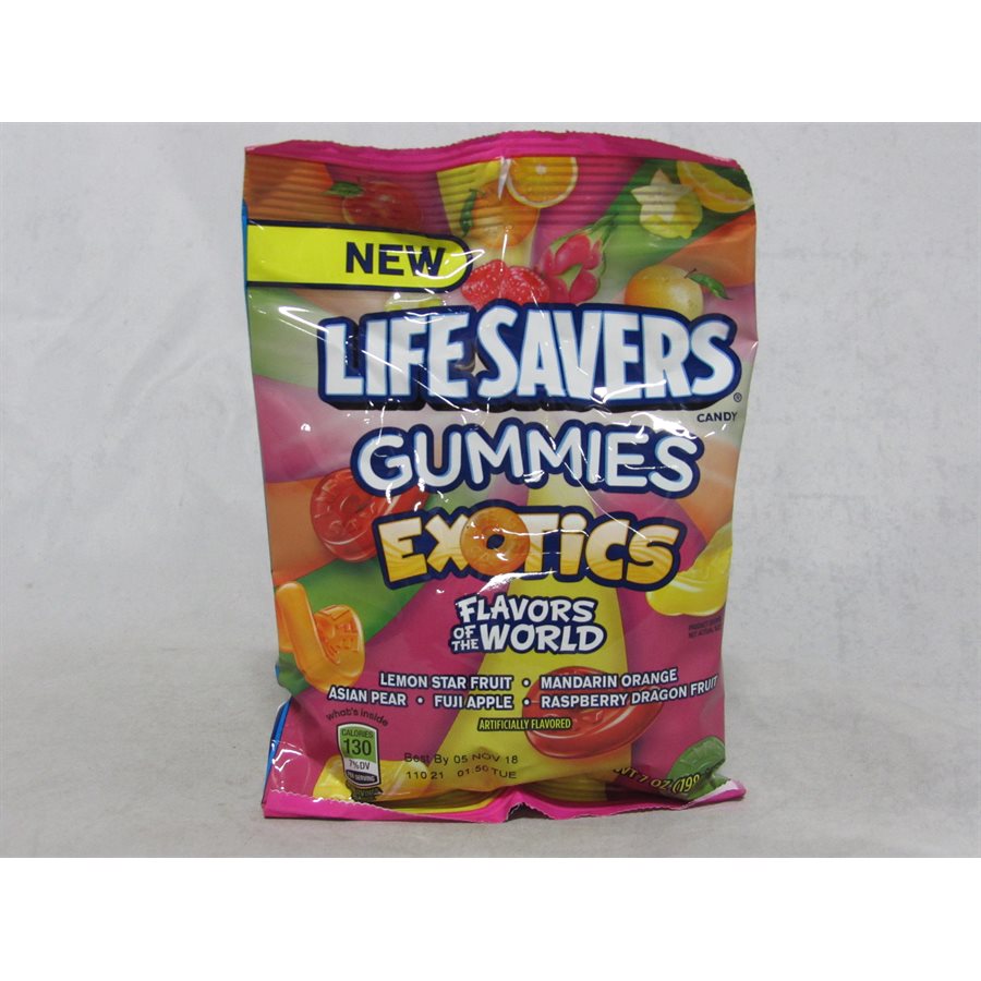 LIFESAVERS GUMMIES EXOTICS 7OZ