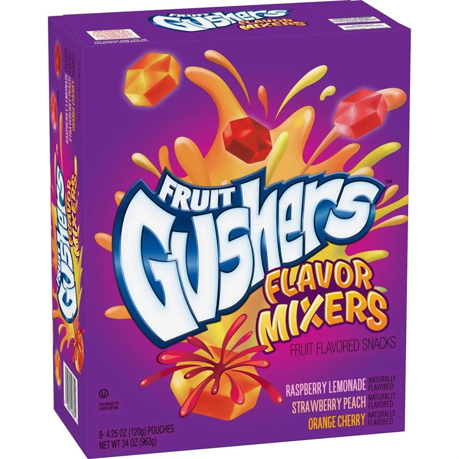 GUSHERS FLAVOR MIXERS PEG 4.25OZ / 8CT