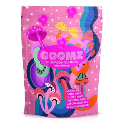 GOOMZ MUSHROOM GUMMIES STRAWBERRY 10CT